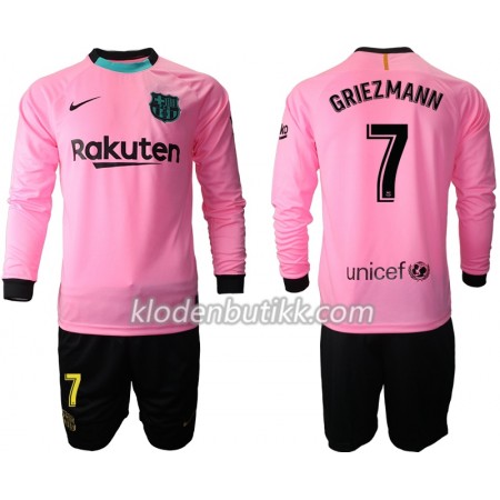 FC Barcelona Antoine Griezmann 7 Barn Tredjedraktsett 2020-2021 Langermet (+ Korte bukser)